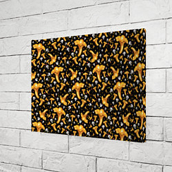 Холст прямоугольный Грибной дождик, цвет: 3D-принт — фото 2