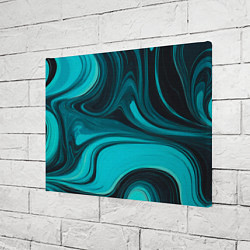 Холст прямоугольный Мраморный малахитовый узор из изумрудных разводов, цвет: 3D-принт — фото 2