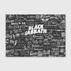 Холст прямоугольный Black Sabbath pattern, цвет: 3D-принт — фото 2