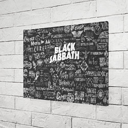 Холст прямоугольный Black Sabbath pattern, цвет: 3D-принт — фото 2