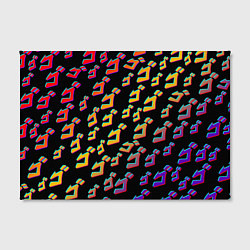 Холст прямоугольный JoJo bizarre adventure - glitch, цвет: 3D-принт — фото 2