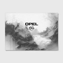 Холст прямоугольный Opel на сером абстрактном фоне, цвет: 3D-принт — фото 2