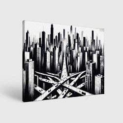 Холст прямоугольный American metropolis, цвет: 3D-принт