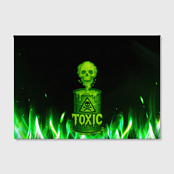 Холст прямоугольный Toxic череп из кислоты, цвет: 3D-принт — фото 2