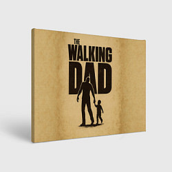 Холст прямоугольный The walking dad - каламбур, цвет: 3D-принт
