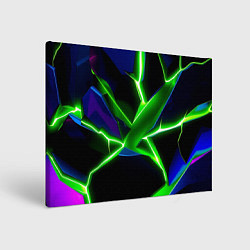 Холст прямоугольный Green glow, цвет: 3D-принт