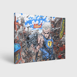 Холст прямоугольный Fallout комиксный стиль, цвет: 3D-принт