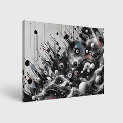 Холст прямоугольный Абстрактный паттерн - нейроарт фантазия, цвет: 3D-принт