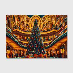 Холст прямоугольный Московская новогодняя елка, цвет: 3D-принт — фото 2