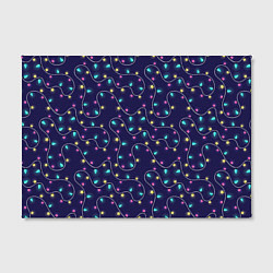 Холст прямоугольный Новогодние гирлянды, цвет: 3D-принт — фото 2