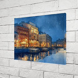 Холст прямоугольный Новогодняя ночь Санкт-Петербурга, цвет: 3D-принт — фото 2