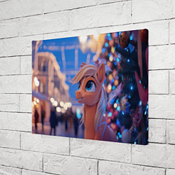 Холст прямоугольный Милая лошадка символ 2026, цвет: 3D-принт — фото 2