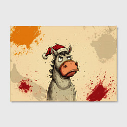 Холст прямоугольный Задумчивая лошадь, цвет: 3D-принт — фото 2