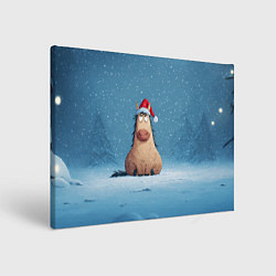 Холст прямоугольный Удивленная забавная лошадка, цвет: 3D-принт