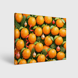 Холст прямоугольный Мандариновое настроение, цвет: 3D-принт