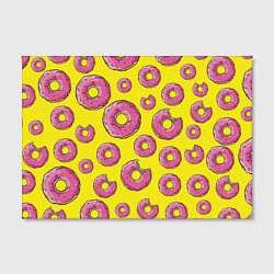 Холст прямоугольный Пончики Гомера, цвет: 3D-принт — фото 2