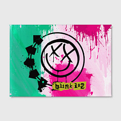 Холст прямоугольный Blink-182: Purple Smile, цвет: 3D-принт — фото 2