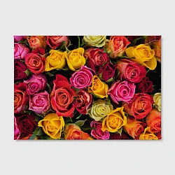 Холст прямоугольный Ассорти из роз, цвет: 3D-принт — фото 2
