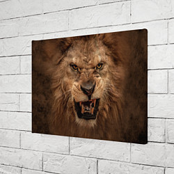 Холст прямоугольный Взгляд льва, цвет: 3D-принт — фото 2