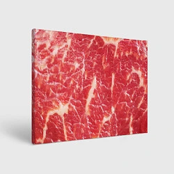 Холст прямоугольный Мясо, цвет: 3D-принт