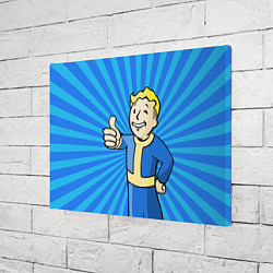 Холст прямоугольный Fallout Blue, цвет: 3D-принт — фото 2