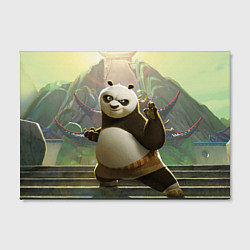 Холст прямоугольный Кунг фу панда, цвет: 3D-принт — фото 2