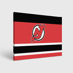 Холст прямоугольный New Jersey Devils, цвет: 3D-принт