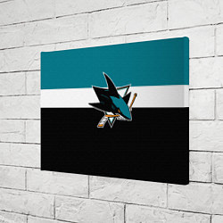 Холст прямоугольный San Jose Sharks, цвет: 3D-принт — фото 2