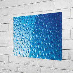 Холст прямоугольный Капли воды, цвет: 3D-принт — фото 2