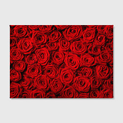 Холст прямоугольный Красные розы, цвет: 3D-принт — фото 2