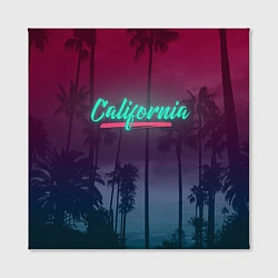 Холст квадратный California, цвет: 3D-принт — фото 2