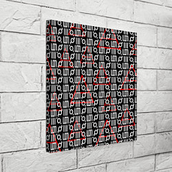 Холст квадратный 30 STM: Symbol Pattern, цвет: 3D-принт — фото 2