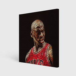Холст квадратный Michael Jordan, цвет: 3D-принт