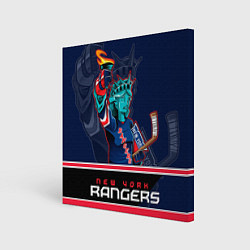 Холст квадратный New York Rangers, цвет: 3D-принт