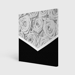 Холст квадратный Розы, цвет: 3D-принт