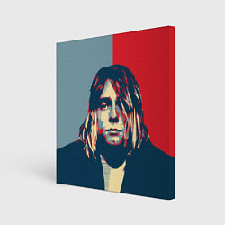 Холст квадратный Kurt Cobain, цвет: 3D-принт