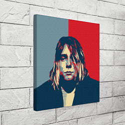 Холст квадратный Kurt Cobain цвета 3D-принт — фото 2