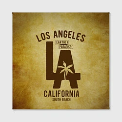Холст квадратный Лос-Анджелес, цвет: 3D-принт — фото 2