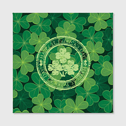 Холст квадратный Ireland, Happy St. Patricks Day, цвет: 3D-принт — фото 2