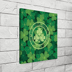 Холст квадратный Ireland, Happy St. Patricks Day, цвет: 3D-принт — фото 2
