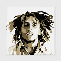 Холст квадратный Bob Marley: Mono, цвет: 3D-принт — фото 2