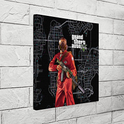 Холст квадратный GTA V: Map, цвет: 3D-принт — фото 2