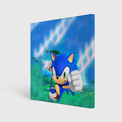 Холст квадратный Sonic Boom, цвет: 3D-принт