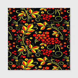 Холст квадратный Хохлома, цвет: 3D-принт — фото 2