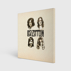 Холст квадратный Led Zeppelin Guys, цвет: 3D-принт