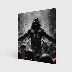 Холст квадратный Disturbed: Demon Rage цвета 3D-принт — фото 1