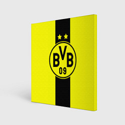 Холст квадратный BVB FC: Yellow line, цвет: 3D-принт