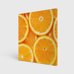 Холст квадратный Апельсинка, цвет: 3D-принт