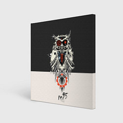 Холст квадратный TDD Owl 95, цвет: 3D-принт