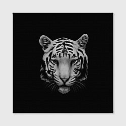 Холст квадратный Серый тигр, цвет: 3D-принт — фото 2